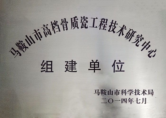 上海馬鞍山市高檔骨質瓷工程技術研究中